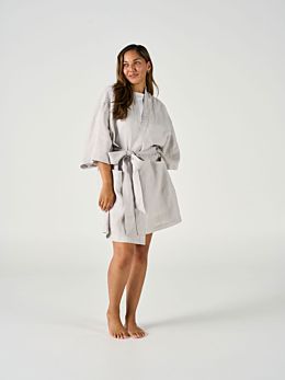 Nimes Pale Grey Short Robe