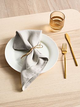Nimes Pale Grey 4-Piece Napkin Set