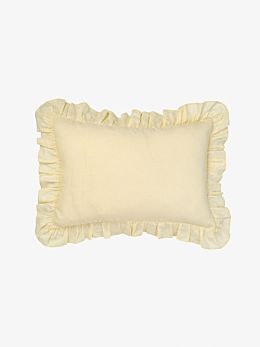 Nimes Lemon Ruffle Cushion 40x60cm