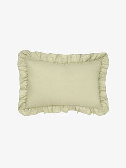 Nimes Wasabi Ruffle Cushion 40x60cm