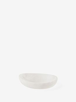 Resin White Nibble Bowl