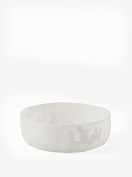 Resin White Salad Bowl