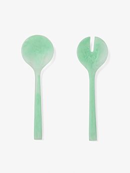 Resin Mint Salad Server Set