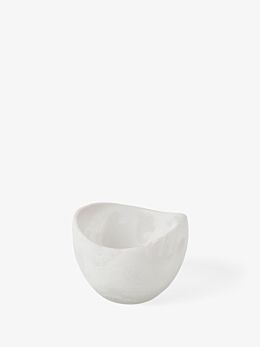 Resin White Small Serving Bowl