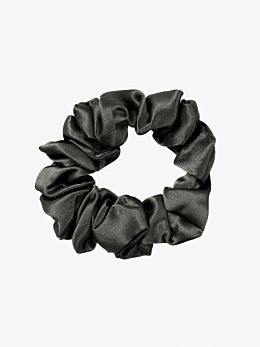 Silk Charcoal Scrunchie