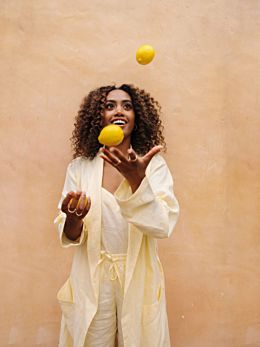 Nimes Lemon Robe