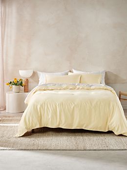 Surf Wash Butter Quilt Cover Set