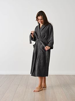 Terry Charcoal Robe