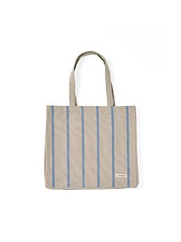 Ravi Stripe Denim Tote Bag