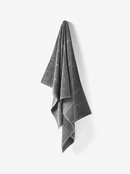 Velour Stripe Ash Towel Collection