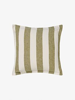 Vintage Stripe Pesto Cushion 48x48cm