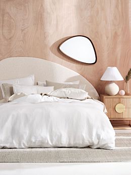 Nimes White Quilt Cover Set