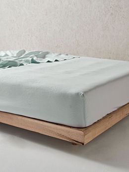 Nimes Sky Fitted Sheet 50cm