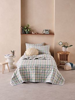 Playground Green Coverlet Set