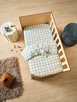 Playground Green Cot Quilt Cover