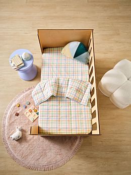 Playground Orange Cot Coverlet