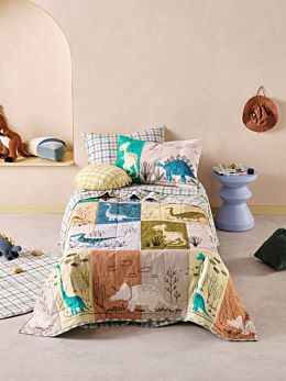 Prehistoric Patchwork Coverlet Set