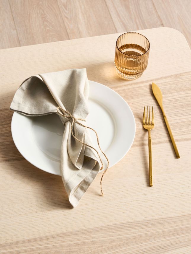 Flou. Design 100% Linen Napkins - Natural (Set of four) – Norsu