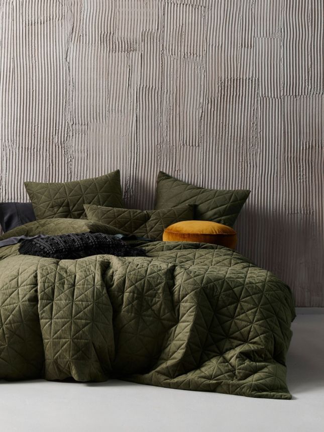 Heath Olive Quilt Cover Set