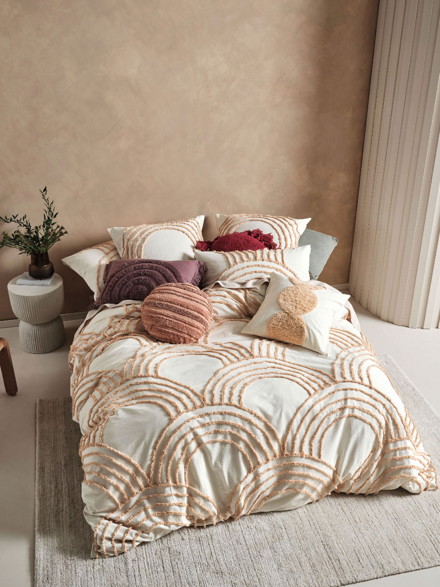Earthy boho bedding