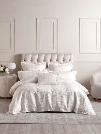Winston White Quilt Cover Set