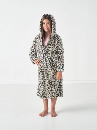 Plush Kids Leopard Robe