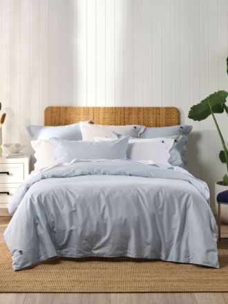 Pin Point Blue Quilt Cover Set