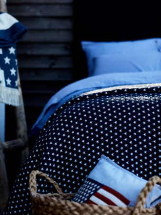 Authentic Star Navy Blanket