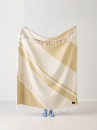 Logo Beige Throw