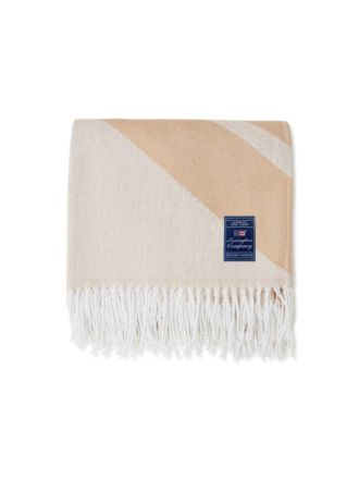 Logo Beige Throw
