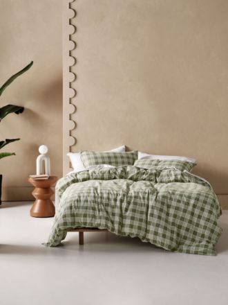 Barnett Moss Flannelette Quilt Cover Set