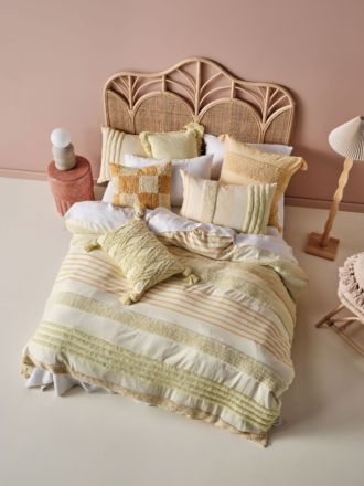 Briony Lemon Quilt Cover Set