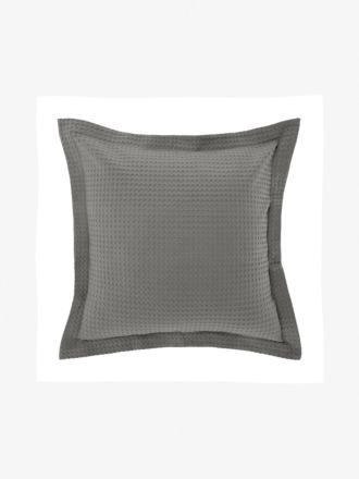 Deluxe Waffle Charcoal Quilt Cover Set