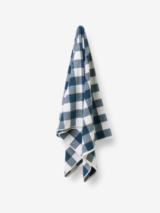 Flinders Check Navy Towel Collection