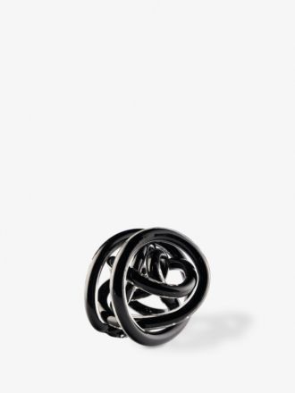 Glass Knots Black Decorative