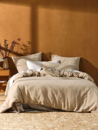 Hemp Triblend Ochre Quilt Cover Set