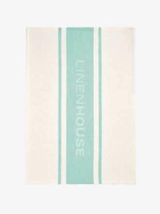 Linen House Turquoise Tea Towel