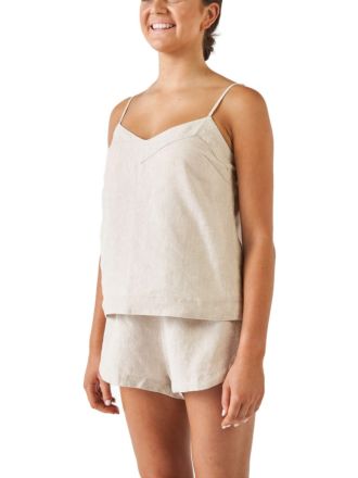 Nimes Natural Linen Cami