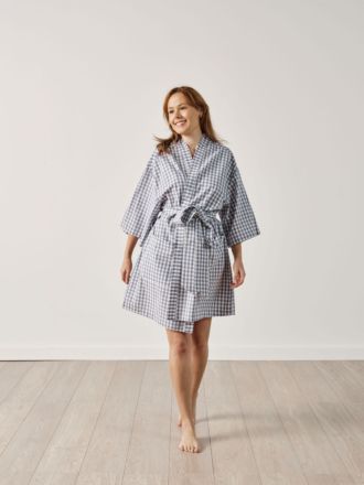 Springsteen Blue Short Robe