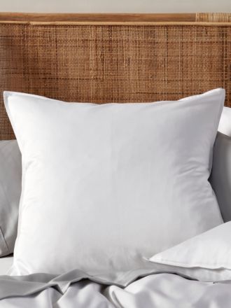 Aria White Bamboo Cotton 600TC European Pillowcase