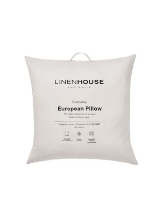 Everyday Washable European Pillow - 900 GSM