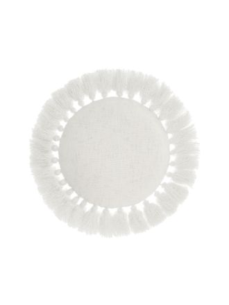 Florida White Cushion 45cm Round