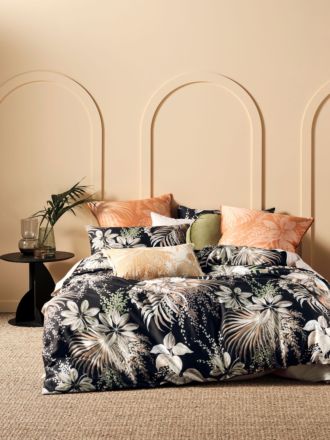 Harlow Black Quilt Cover Set