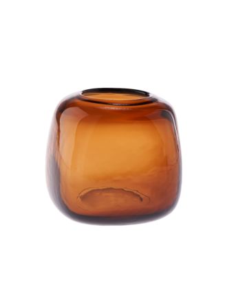 Indiana Amber Vase 15cm