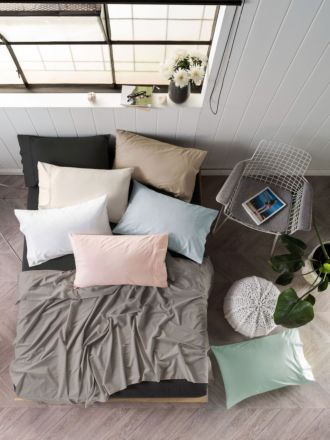 300TC Cotton Sateen Sheet Set - 40CM Wall