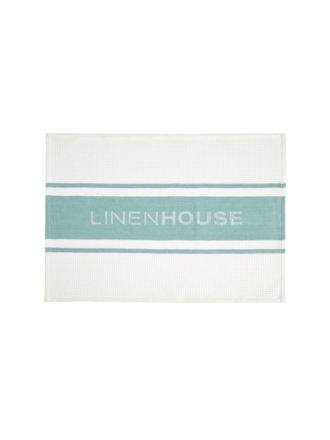 Linen House Sea Foam Tea Towel