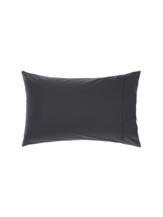 Nara Charcoal Bamboo Cotton Standard Pillowcase