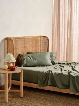 Nara Moss Bamboo Cotton 400TC Sheet Set