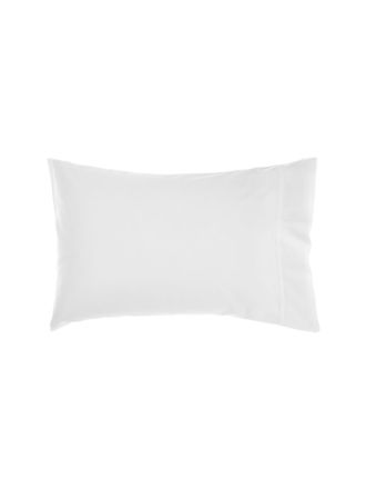 Nara Bamboo Cotton White Standard Pillowcase