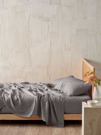 Pure Linen Ash Sheet Set